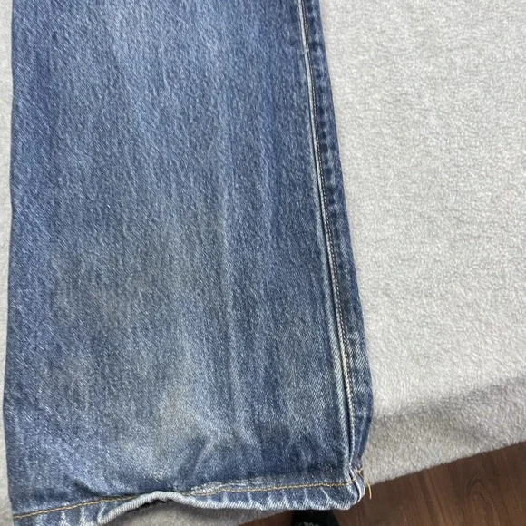 Vintage Levis 501 Jeans Mens 32x33 Blue Button Fly Denim Pants (Tag35x36) - Picture 15 of 16